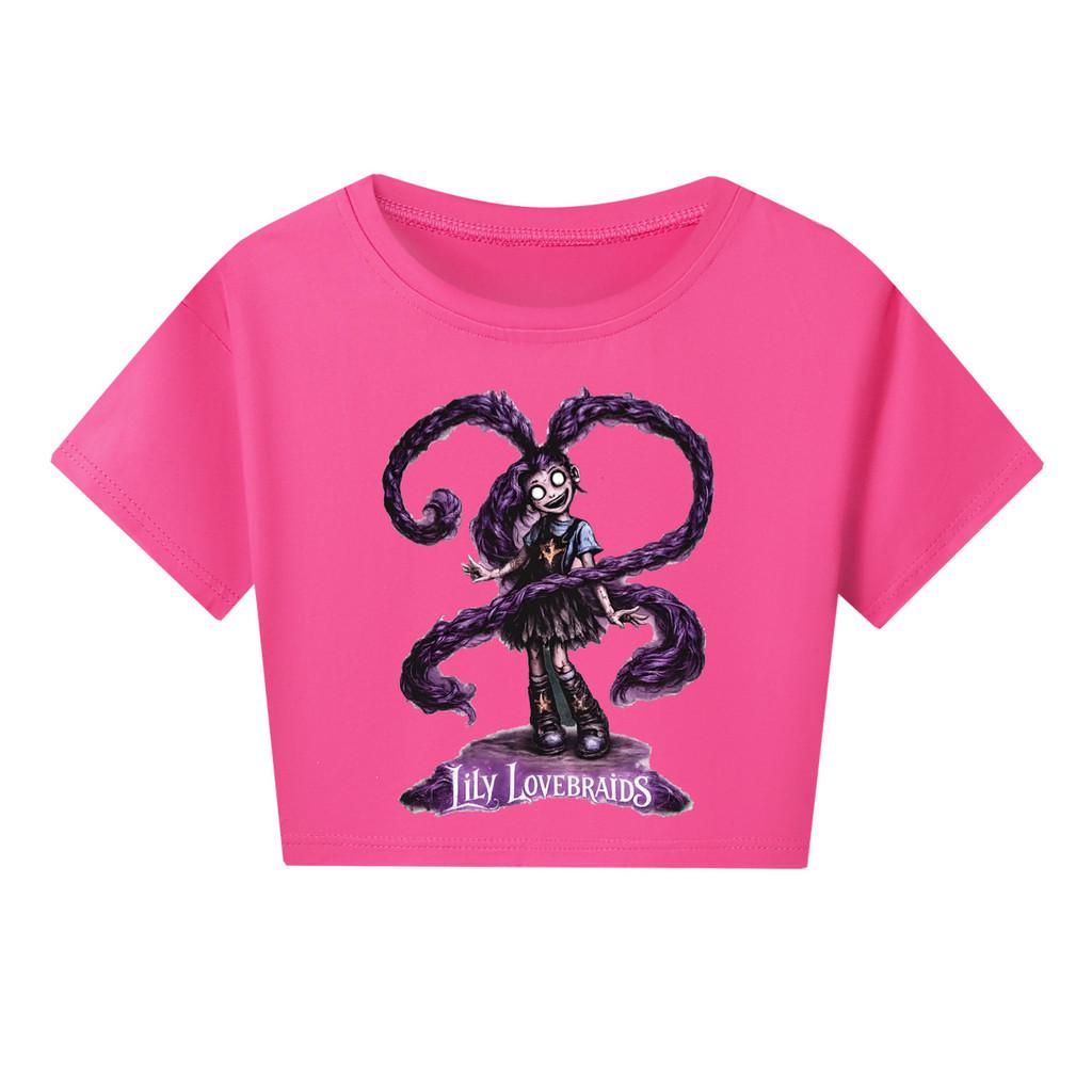 5582 Kinder Mädchen Lily Lovebraids Spiel Print Kurzarm-T-Shirt