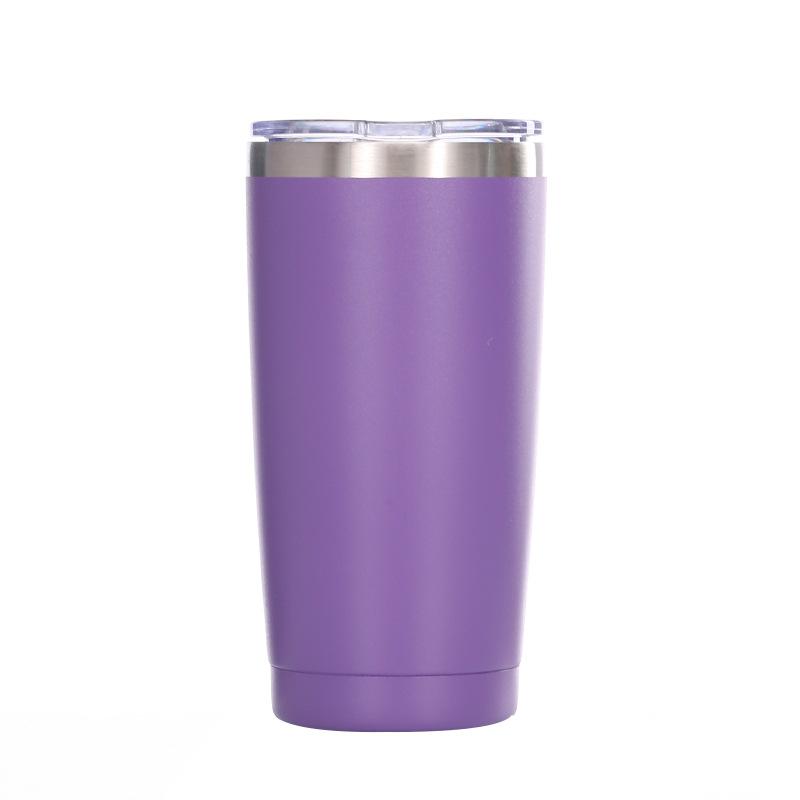 20Oz Car Cup 304 Stainless Steel Double-Layer Vacuum Car Ice Cup, American Coke Cup