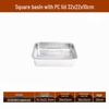 Stainless Steel Food Container with Transparent Lid