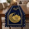 Castle Lantern Pattern Ramadan Table Runner Thickened Islamic Table Runner  Table Protection