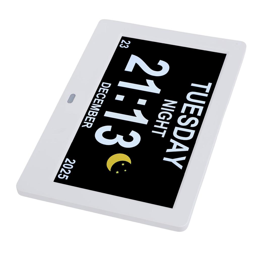 Digital Calendar Clock 7in Large Display Date Time with Reminders Day Night Dimmable Key Remote Control