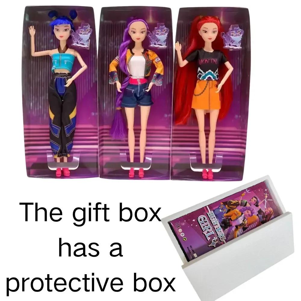 NEW  Anime KPop Demon Hunters Doll Vinyl Toy Rumi Mira Zoi Character Vinyl Birthday Gift Fan Gifts  Seling Action Figure