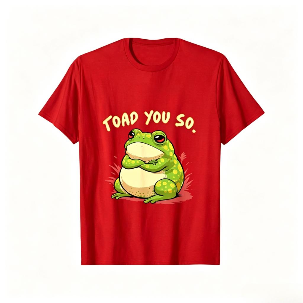 Unisexs Crew Neck TShirt Frog Shirt Toad You So Funny Toad Meme TShirt Comfortable And Stylish Christmas TShirt
