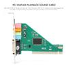 PCI Sound Card 120dB Duplex Playback Computer Accessory with 4 Channel for   98 8738