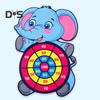 Tier-Dartscheibe für Kinder, sicherer klebriger Ball, für drinnen und draußen, Spaß, Koordinations- und Konzentrationsspiel, Familienparty, Spielzeug, Geschenk
