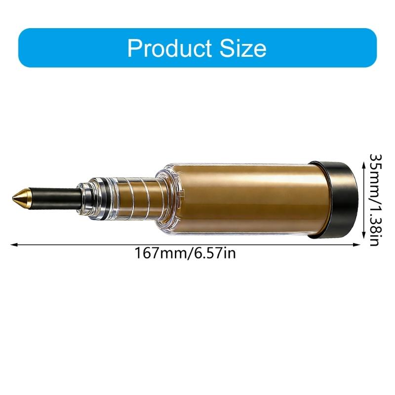 Plastic Chainsaw Grease Guns with Pre Load 1.5Oz Lubricator For Smooth Operate Improved Tool Performances Easy Refill