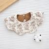 Ins Double-sided Cotton Waterproof Bib Crepe 360-degree Rotating Saliva Towel Children's Breathable Gauze Baby Bib