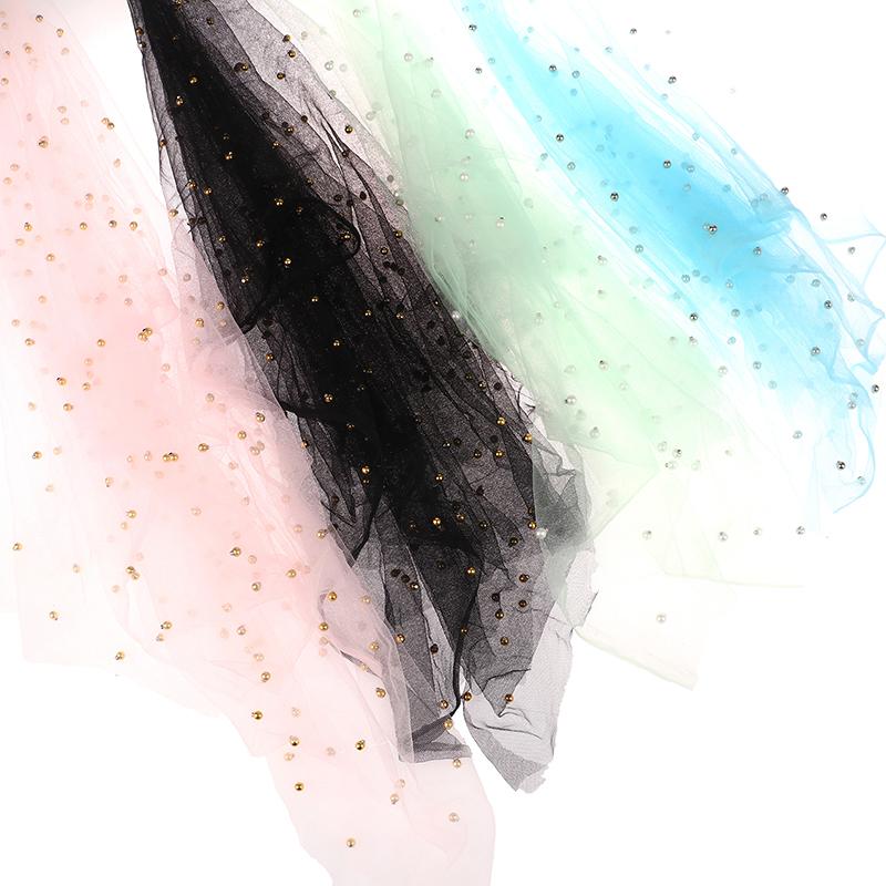 Nail Photos Shooting Props Gauze With Pearl Photography Background Tulle Items Fotografia Backdrops Decoration Materials