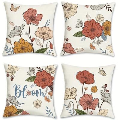 Grünes Blatt und Slogan Warm - feeling Kissenbezug Schlafzimmer Wohnzimmer Sofa Heimdekoration Polyester Kissenbezug mit Reißverschluss