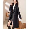 Women's Elegant Mid-Length Wool Blend Coat