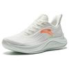 Anta Anti Slip Wear Resistant Low Top Running Shoes Women's White Green Sneakers 922335571-3
