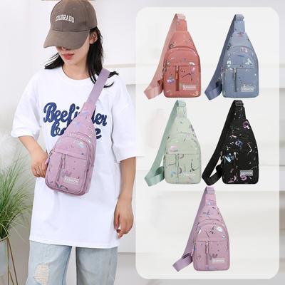 Chest Bag, Ladies, New Style, Oxford Cloth, One Shoulder Crossbody Bag, Fashionable Travel, Chest Small Backpack, Crossbody Women's Bag
