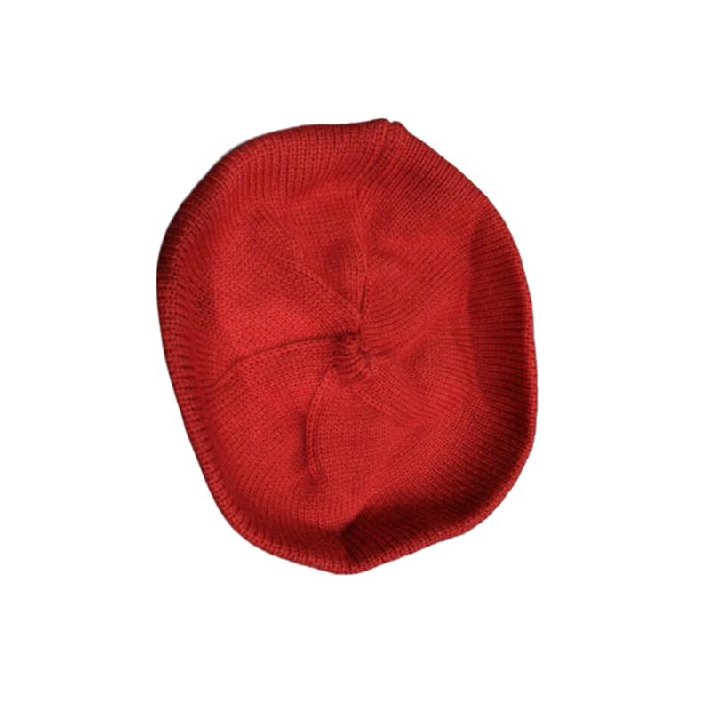 Cute Baby Knitted Beret Hat Solid Color Children'S Warm Hats Autumn Winter Cap For Kids Outdoor Bonnet Accessories Gift