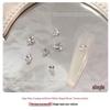 White Zirconia Nail Art: Glacier Diamonds, Transparent Rock Candy Hearts & Square Accents
