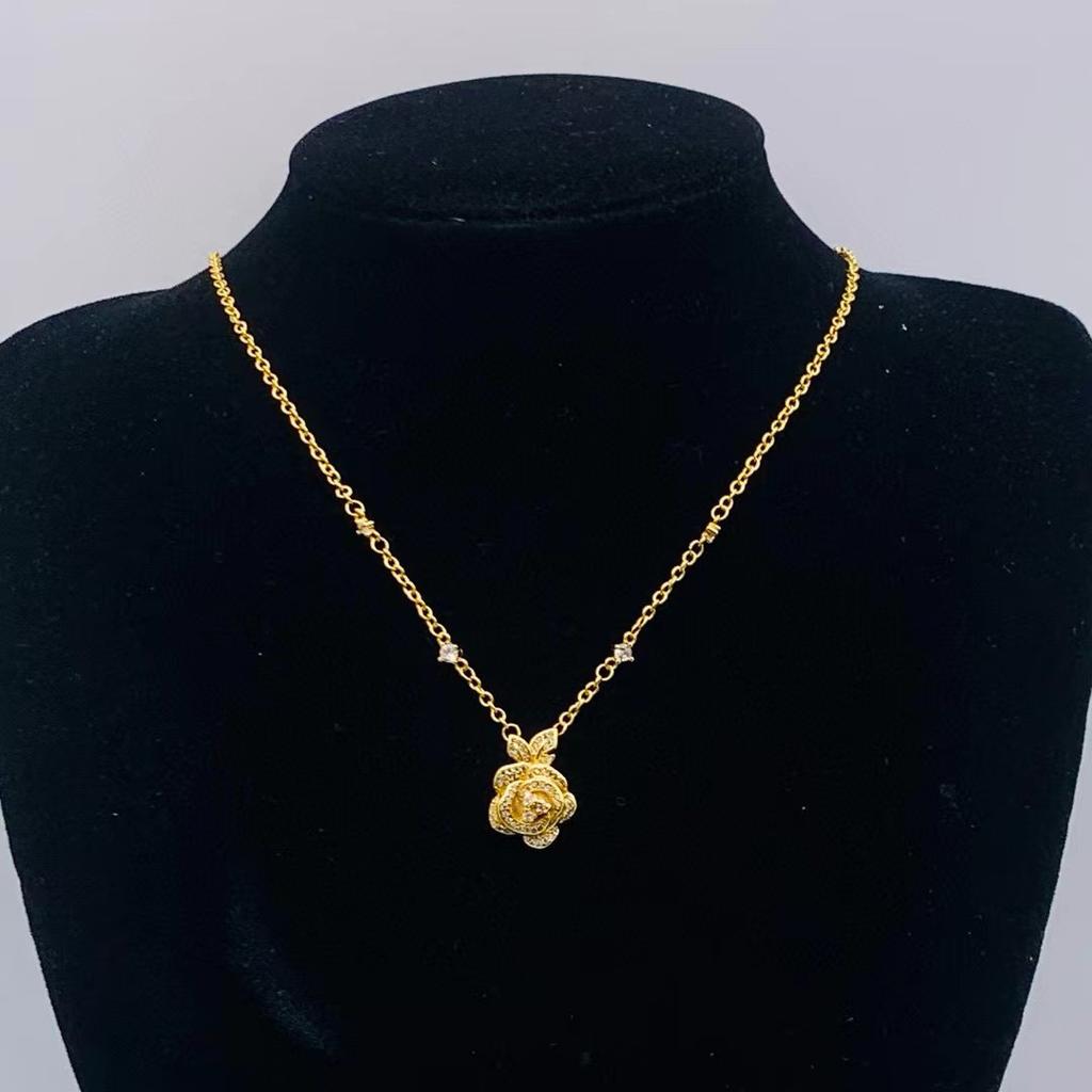 Pearl & Diamond Letter Necklace for Women