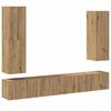 VidaXL Wall-Mounted TV Unit Set 4 Pcs Artisan Oak, TV Stand, Media Unit, TV Console, Hi-Fi Unit, Center 3329154