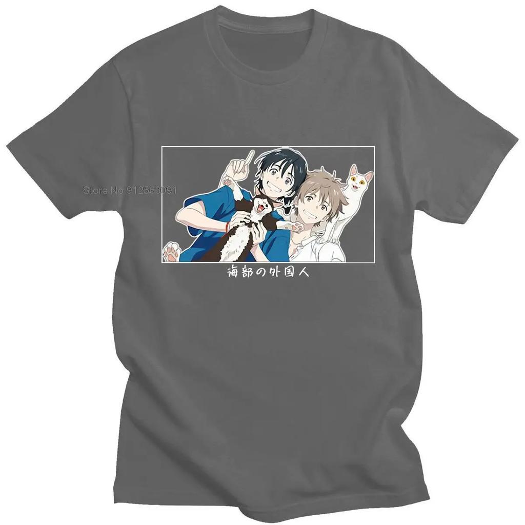 Umibe No Etranger Hashimoto Shun und Chihana Mio Japanische Klassische Comics Druck Sommer Wild Locker 100% Baumwolle s T-Shirt