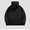 Cozy Up Men's Casual Sports Loose Hooded Thickened Workwear Warm Cotton Jacket