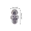 10Pcs 201 Stainless Steel M6 Thread Straight Hydraulic Grease Fitting Grease Nozzle Connection Grease Nipples For Bearing