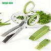 Thickened Version Multi-functional Stainless Steel 5 Layer Kitchen Scissors Shredded Chopped Scallion Cutter LaverCutCookingTool