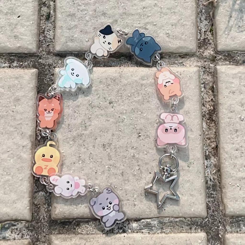 Aniteez Card Holder Keychain Keyring Acrylic Characters Photocard Sleeves Hongjoong Seonghwa Yunho Yeosang Keychain