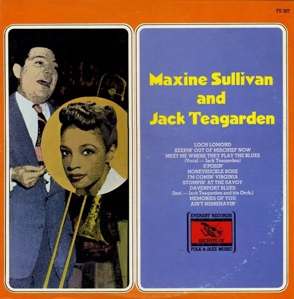 Виниловая пластинка MAXINE SULLIVAN JACK TEAGARDEN Maxine Sullivan And Jack Teagarden FS307 Everest Records US Jazz Б/у