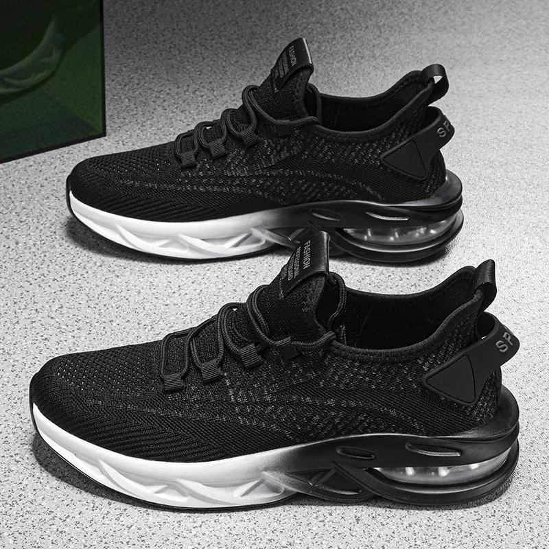 MAEDEF Walking Shoes Mens Lightweight Air Cushion Comfortable Causal Shoes Non Slip Breathable Mesh Sport Shoes for Men