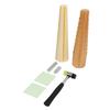 7pcs Jewelry Sizer Tools Wooden Step Bracelet Mandrel Sizer Rubber Hammer Mallet Bangle Shaper Tool