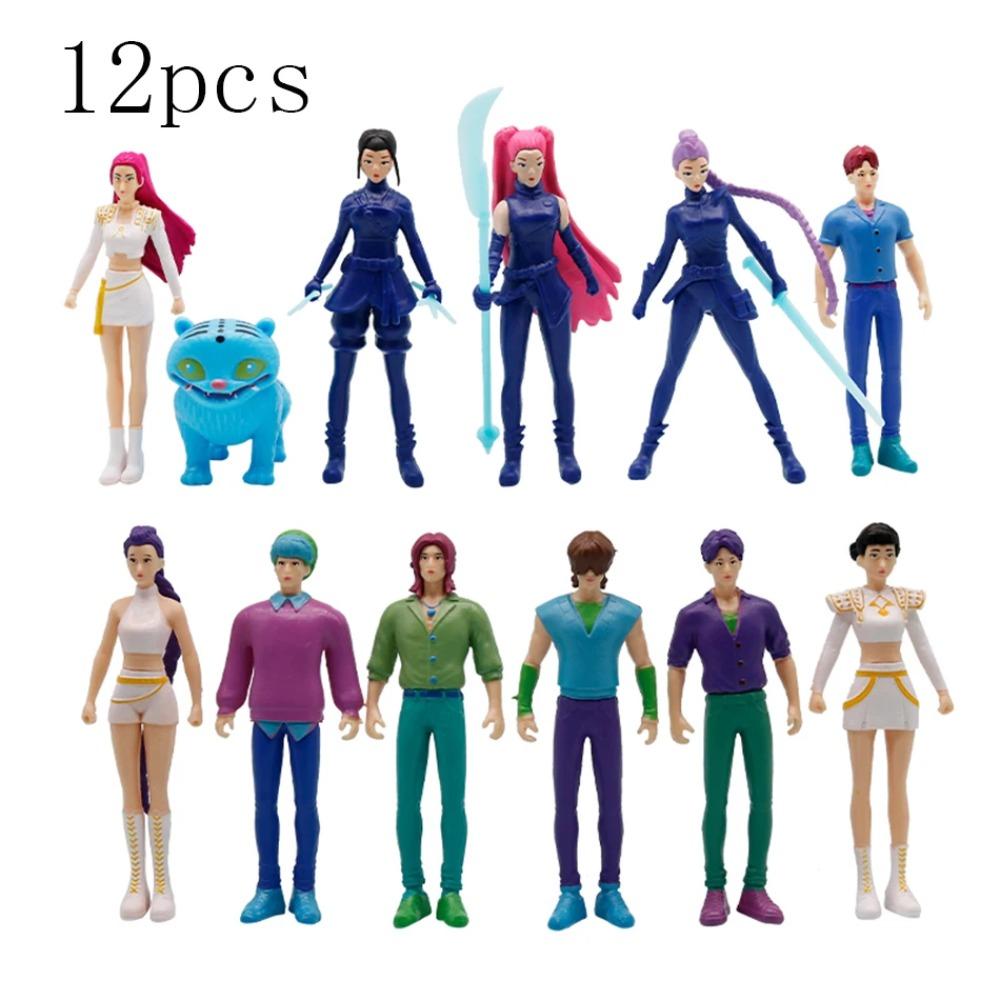 Anime Kpop Dämonenjäger Figur Modell Spielzeug Cartoon Gaming Peripheriegeräte Schreibtischdekoration Sammelfiguren Modell Spielzeug für Kinder Geschenk