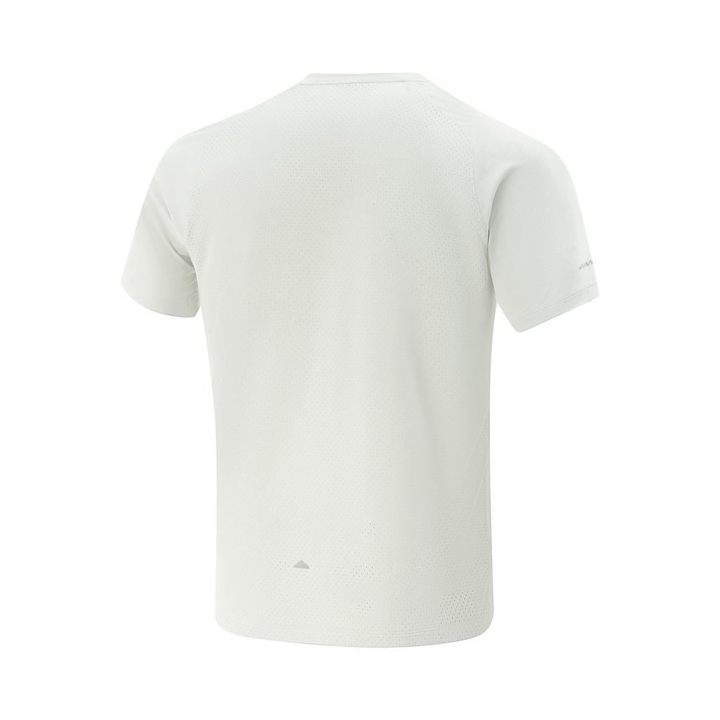 Li Ning Running Collection T Shirt Men's White Birch Gray ATSV367-2