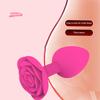 Rose Silicone Anal Plug Set of 3 Sizes Prostate Massager Butt Plugs Stimulator for Couples Men Women Anal Trainer Sex Toy