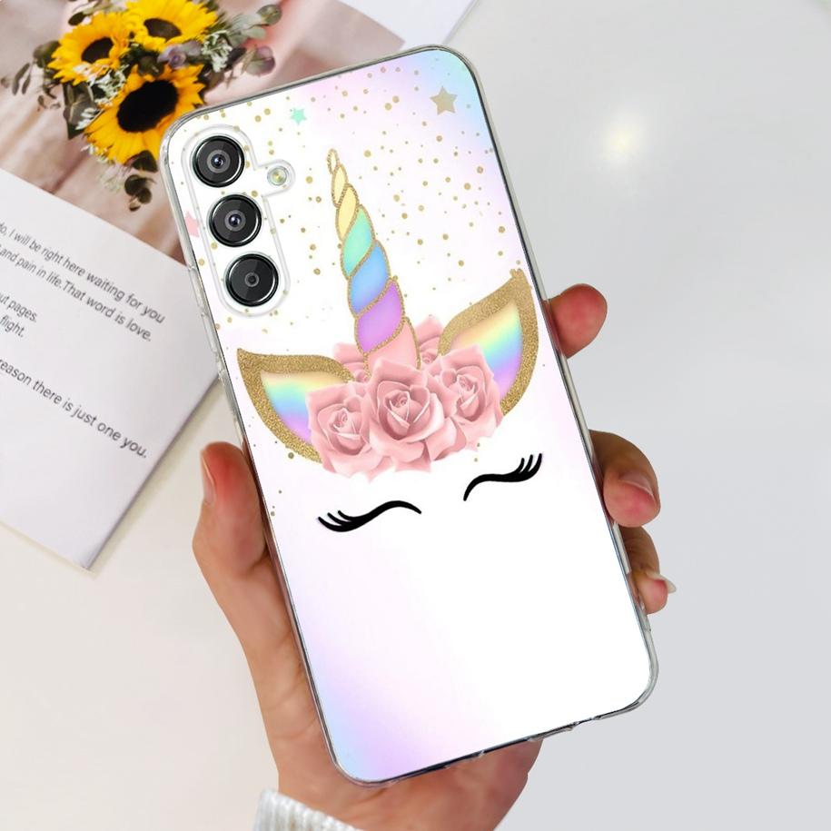 For Samsung Galaxy M15 5G Case SM-M156B Luxury Marble Clear Silicone Soft TPU Phone Cover For Samsung Galaxy F15 5G