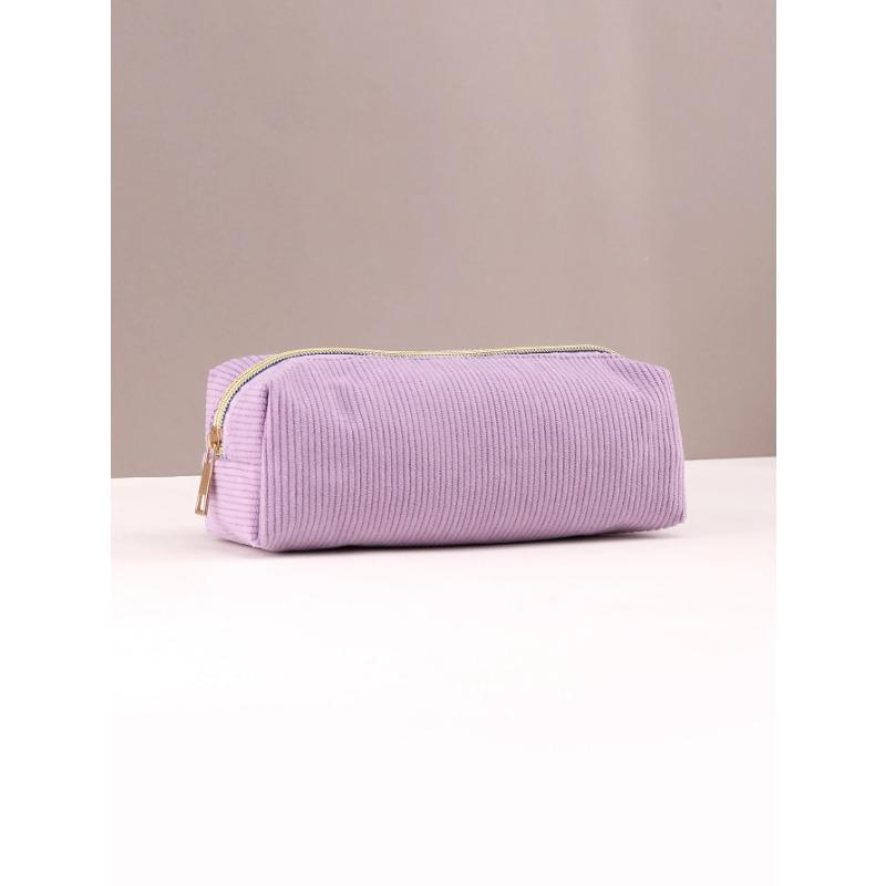 1pc Pencil Case Solid Color Pencil Case School Supplies Large Capacity Pencil Case Stationery Bag Pencil Case School Pencil Case