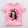 Kamado Nezuko Kochou Shinobu T Shirt for Girl Anime Demon Slayer Children Clothes Kids Short Sleeve Tees Summer Toddler  Tops