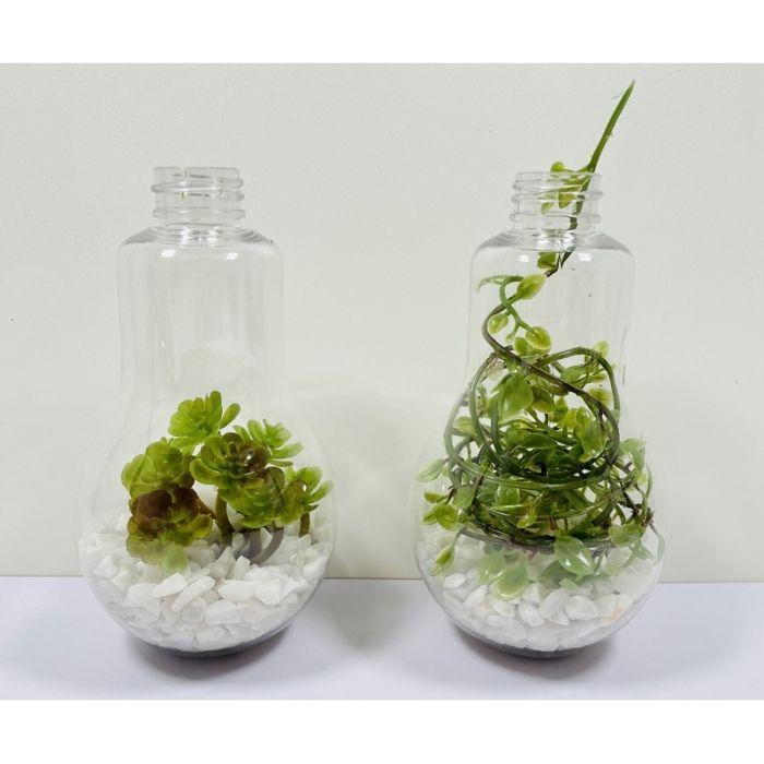 Plante artificielle - Sedum - Plastique - 9,5 x 8 cm