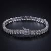 A Copper Inlaid Zircon Tennis Bracelet Fashion Design Trendy Fashion Design, Popular Jewelry