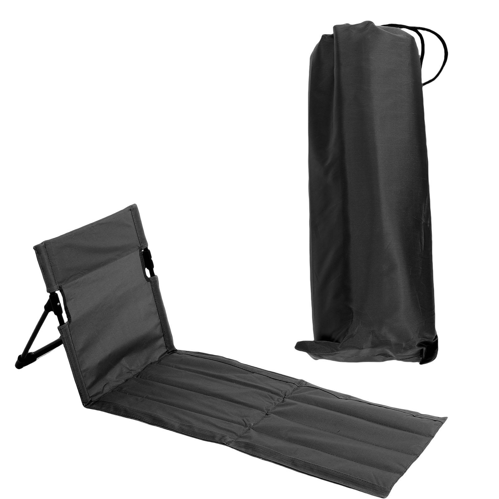Outdoor Foldable Lounge Chair Aluminum Alloy Oxford Cloth Portable Floor Lounge Chair for Beach Lawn Backyard Camping