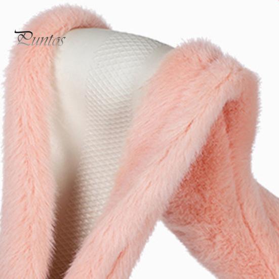 Car Steering Wheel Case Cover Cat Ear Comfortable Coldproof Plush Cushion Universal Cute Creative Interior Decoration