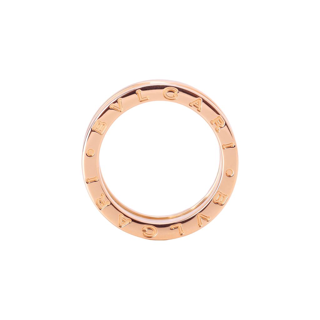 Bvlgari B.Zero1 Weißkeramik Doppelring Damenringe AN855964