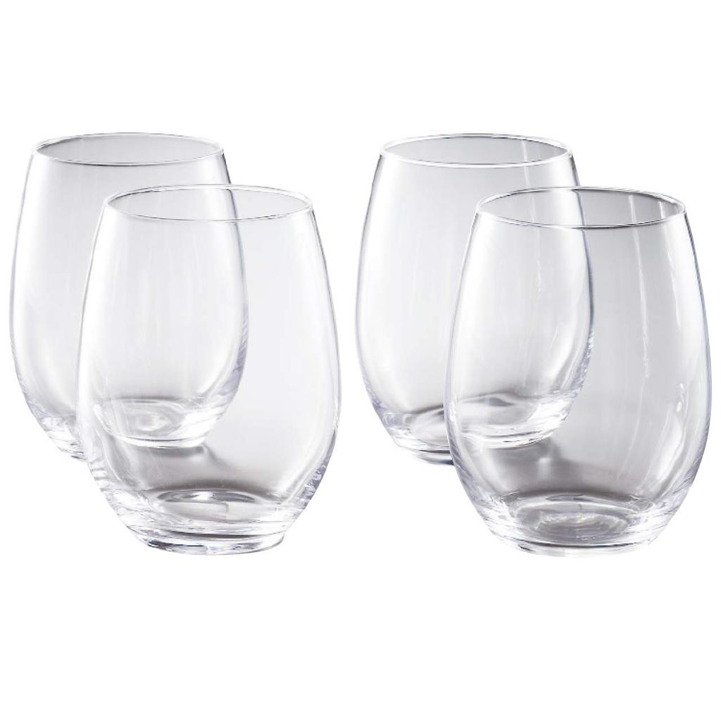 ALC International Japan Clear Tumbler, 440ml, Chef & Sommelier Primary Multi-Glass, Set of 4 (G3323D)