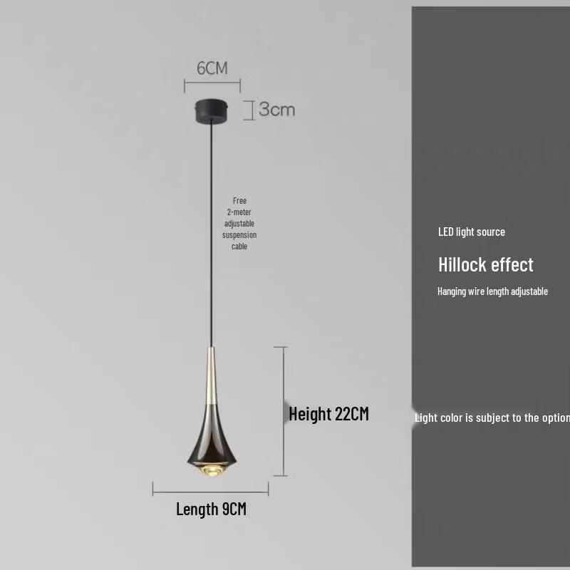 Minimalist Italian Style Bedroom Pendant Light