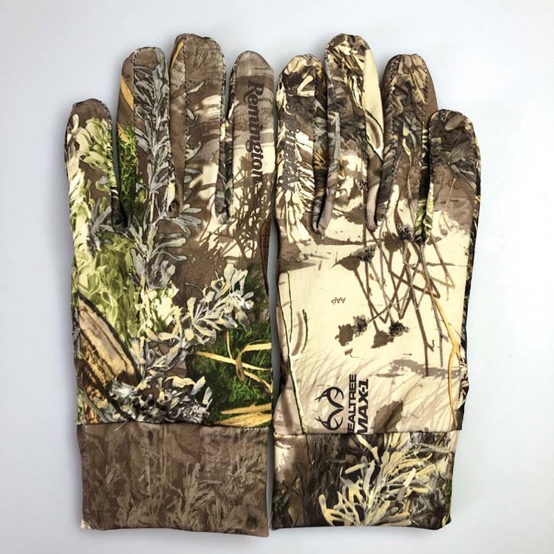 Hunting Camo Gloves Bionic Elastic Touch Screen Gloves Shooting Anti-Slip Fishing Camouflage Full Finger Gloves