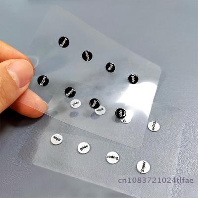 1 Pack Glas Mausrad Universal Dots 8 Stück Maus Fußpolster Aufkleber, Geeignet Für Gaming Maus Rutschfestes Pad