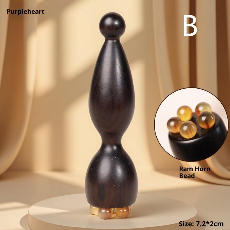 {Summer2}Lotus Seedpod Shape Massage Tool Sandalwood Gua Sha Massage Sticks Facial Skin Care Physiotherapy Tool