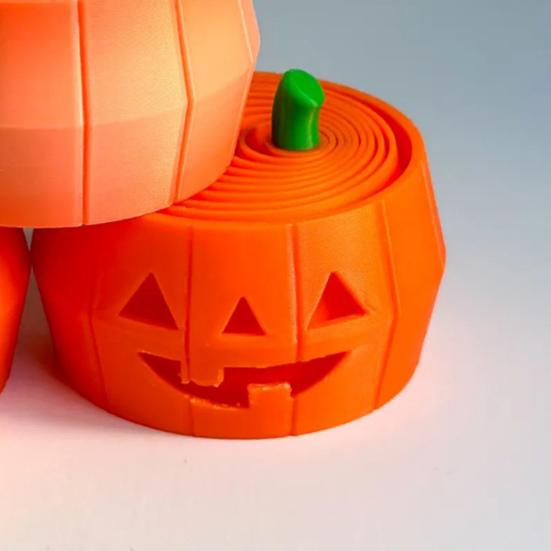 Halloween Pumpkin Tower Decompression Toy 3D Printed Layered Spiral Cone Fidget Toy Mini Sensory Toy for Stress Anxiety Relief