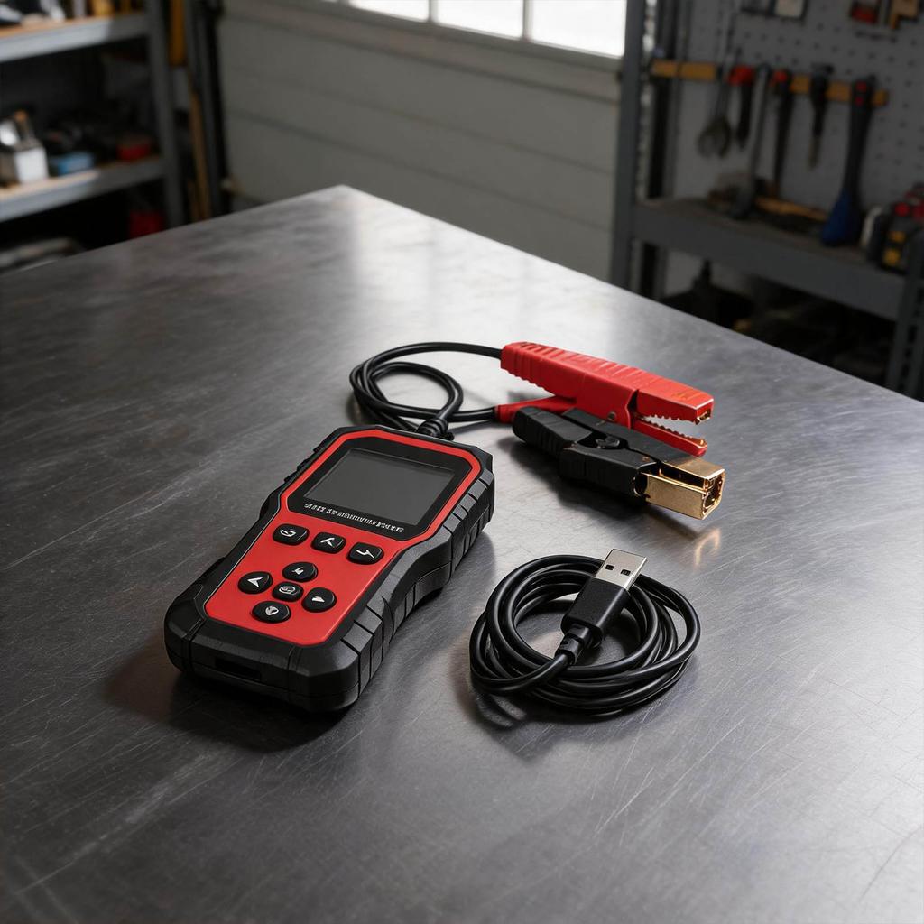 For Vehicle Diagnosis Black Car Battery Tester Automotive Conductance Tester Battery Tester 12 Language Support
