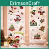 Christmas Cling Static Sticker Snowman Christmas Tree Decor Set Festive Display