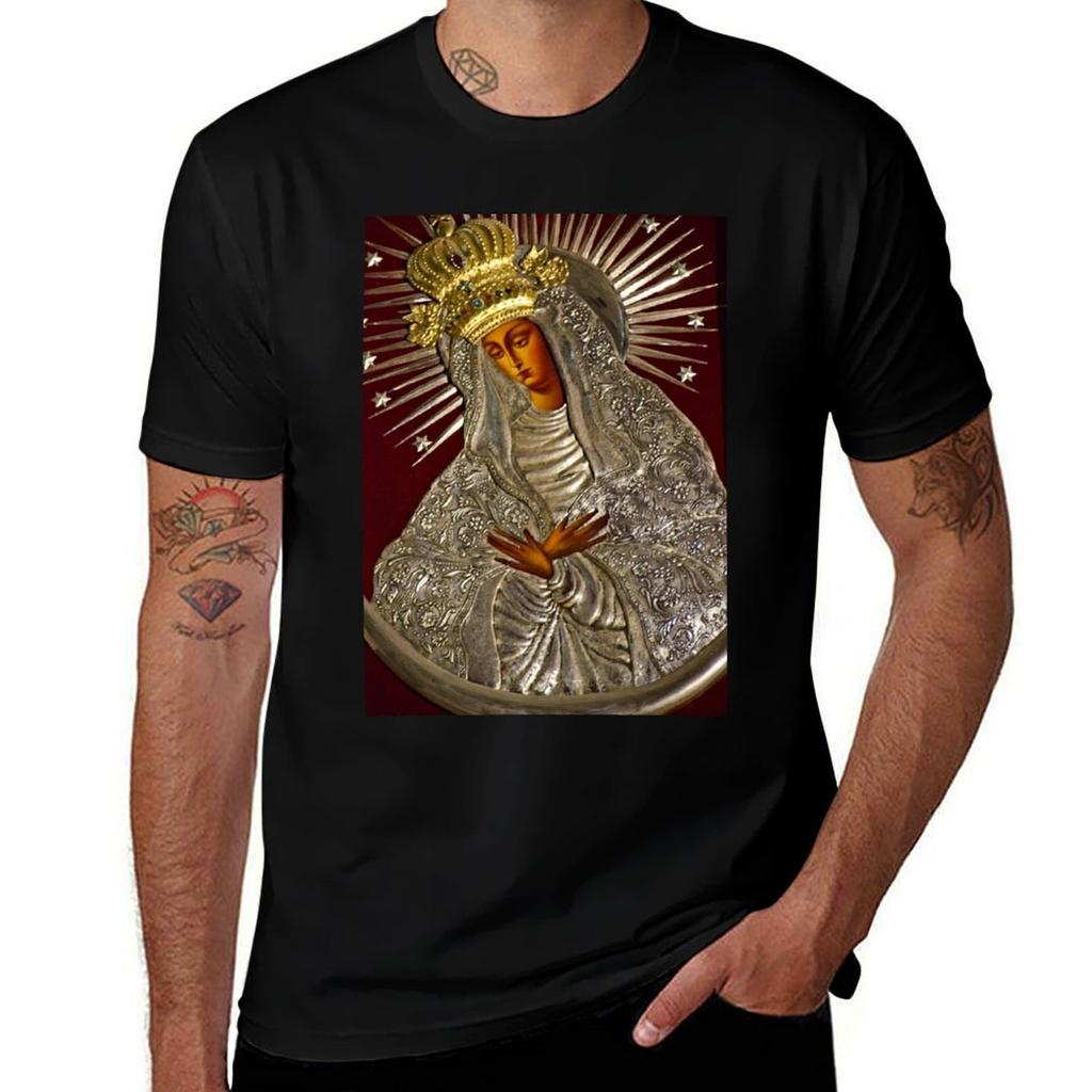 Copy Of The Holy Mother Of Mercy From Vilnius Tshirt Antipilling Casual Tshirt