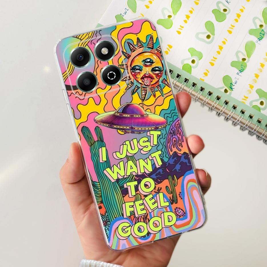 For Honor X6b Case JDY-LX1 JDY-LX2 Stylish Painted Cover Soft Silicone Shell For Honor X6b X 6b HonorX6b Phone Case 6.56'' Coque
