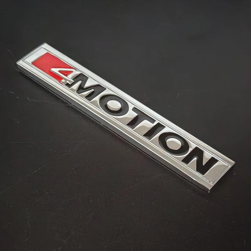RUNTB1 3D Metal 4 Motion Logo 4motion Emblem Car Rear Trunk Badge Sticker For VW Tiguan Passat B8 Polo Jetta Golf 4 5 6 7 MK4 MK5 MK6